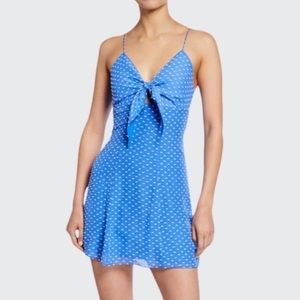 NWOT Alice + Olivia Roe Front Tie Mini Dress